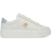 Tommy Hilfiger Sneaker low 'COURT' ecru / himmelblå