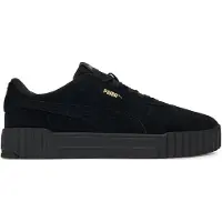 Puma Carina 3.0 Suede Sneakers Women, Shoes, Black/Gold, 36