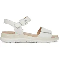 Caprice Sandal, white, made of Leather without heel, Size 39