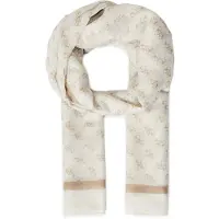 GUESS Sjal 'KATYA SCARF 90X180' beige / hvid