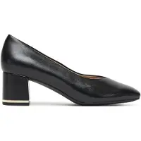 Caprice Pumps, black, made of Leather with Block heel, Size 39