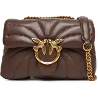 Pinko Skuldertaske 'Sac Rabat Love Puff Mini Cl Sheep Nappa Marron A1EXL74Q' brun