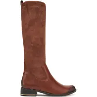 Caprice Boots, brown, made of Leather and synthetic with Block heel, Size 39
