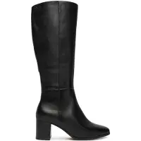 Caprice Boots, black, made of Leather with Block heel, Size 39