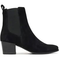 Caprice Bootie, black, made of Leather and synthetic with Block heel, Size 38