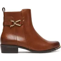 Caprice Bootie, brown, made of Leather with Block heel, Size 39