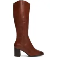 Caprice Boots, brown, made of Leather with Block heel, Size 38