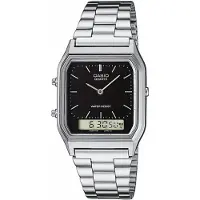 Casio Herreur AQ-230A-1DMQYES Collection Sort/Stål 38.8x27.8 mm