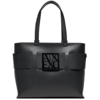 Armani Exchange A|X Armani Exchangetil kvinder. 9491380A87400020 Sort indkøbspose (OSFA), Casual, Polyuretan