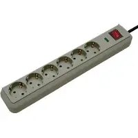 Brennenstuhl Eco Line 6 Fold 1.5 M+shitch Surge Prot Forlængerledning