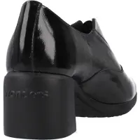 Wonders Wonderstil kvinder. H-6704_2024_5792 Reghost 04 lædersko i sort (37), 3-5 cm, Ingen, Casual, Klassisk, Patentlæder