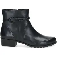 Caprice Bootie, blue, made of Leather with Block heel, Size 38.5