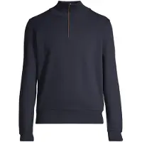 Gant Ganttil mænd. 2068028 Sacker Rib sweatshirt med halv lynlås i navy (3XL), Casual, Bomuld, Blå
