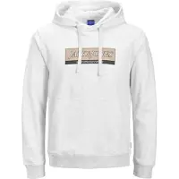 Jack & Jones Sweatshirt 'JORINWOOD' lysebrun / grå / hvid