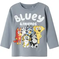 Name it Shirts 'NMMalex' blå / dueblå / gul / hvid