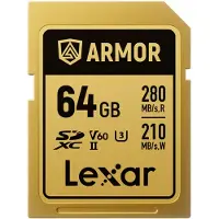 Lexar Sdxc Pro Gold Series Armor Uhs-ii 64gb V60 Ip68 Hukommelseskort