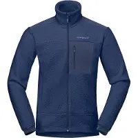 Norrøna - Vandretøj - Trollveggen Warm3 Jacket M Indigo Night til Unisex - Størrelse L - Flåde