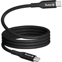 Crong Soft Link - 100W PD 5A USB-C til USB-C kabel 120cm (sort)