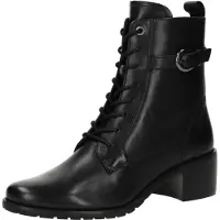 Caprice Bootie, black, made of Leather with Block heel, Size 38
