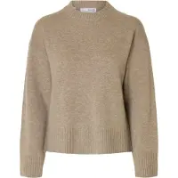Selected Pullover 'SLFCille' mørkebeige