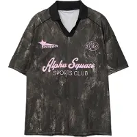 Pull&Bear Bluser & t-shirts 'STWD ALPHA SQUARE SPORTS' beige / mørkebrun / lyserød