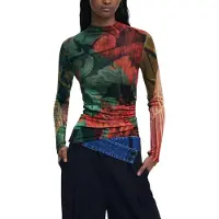 Desigual Sweatshirt 'by Mr. Christian Lacroix' grøn / melon