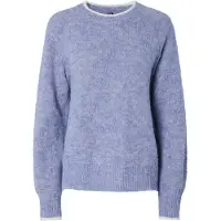 Pieces Pullover 'PCIvy ' lavendel / hvid