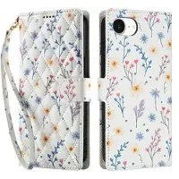 Mtp Products iPhone 16e/17e Rhombisk Blomsterpung - farverige blomster