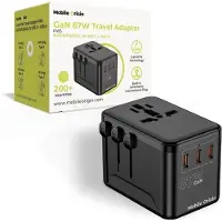 Mobile Origin GaN 67W Travel Adapter PW5 EU/UK/US/AUS - 3x USB-C + USB-A