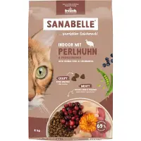 Sanabelle Indoor med perlehøns og tranebær kattefoder