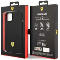 Ferrari iPhone 14 Plus MagSafe-cover, sort