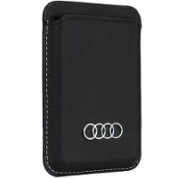 Audi MagSafe Magnetisk Pung i Kunstlæder, Sort