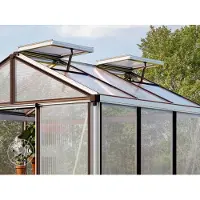 GFP 199 x 199 cm Drivhus, antracitgrå