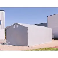 TOOLPORT 3x6m, Telthal, PVC-teltdug, mørkegrøn, med statikpakke (beton undergrund)