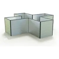 GFP 269 x 269 x 77 cm Højbed, aluminium anodiseret