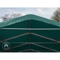 TOOLPORT 6x6m, Garagetelt, PRIMEtex-PVC-teltdug, mørkegrøn, uden statikpakke