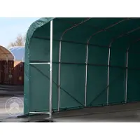 TOOLPORT 6x12m, Telthal, PVC-teltdug, mørkegrøn, uden statikpakke