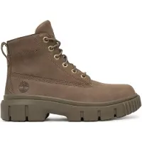 Timberland Timberlandtil kvinder. TB0A2FT6EM51 Greyfield ankelstøvler i taupe læder (41.5 W), Fast, Blonder, Casual, Gråt, Bæredygtig