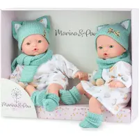 Perletti Pitus Twins Dukke 40 Cm