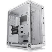 Thermaltake Core P6 TG Snow - Mid tower - SSI CEB - sidepanel med vindue (hærdet glas) - ingen strømforsyning (PS/2) - hvid - USB/Lyd