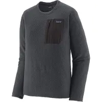 Patagonia - Fleece - M's R1 Air Crew Smolder Blue til UnisexUld - Størrelse L - Blå