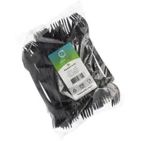 Papstar 96435, Polypropylen, Sort, 185 mm, 50 stk, Polybag