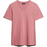 Superdry Superdrytil mænd. M1011889A Lyserød flammet T-shirt med V-udskæring (XL), Casual, Pink, Bomuld, Korte ærmer