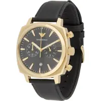 Giorgio Armani Analogt ur guld / sort