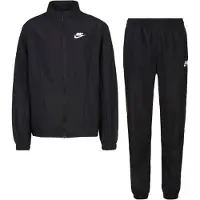 Nike Træningsdragt NSW Woven FZ - Sort/Hvid Børn, størrelse S: 128-137 cm