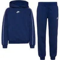 Nike Træningsdragt NSW Club Fleece - Navy/Hvid Børn, størrelse XL: 158-170 cm