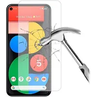 Mtp Products Google Pixel 5 Skærmbeskyttelse Hærdet Glas - 9H - Gennemsigtig