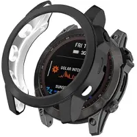 Mtp Products Garmin Fenix 7X/7X Solar Electroplated TPU Cover - Sort