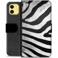 Mtp Products iPhone 11 Premium Flip Cover med Pung - Zebra