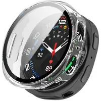 Mtp Products Samsung Galaxy Watch8 Plastikcover med Skærmbeskyttelse Hærdet Glas - 40mm - Klar
